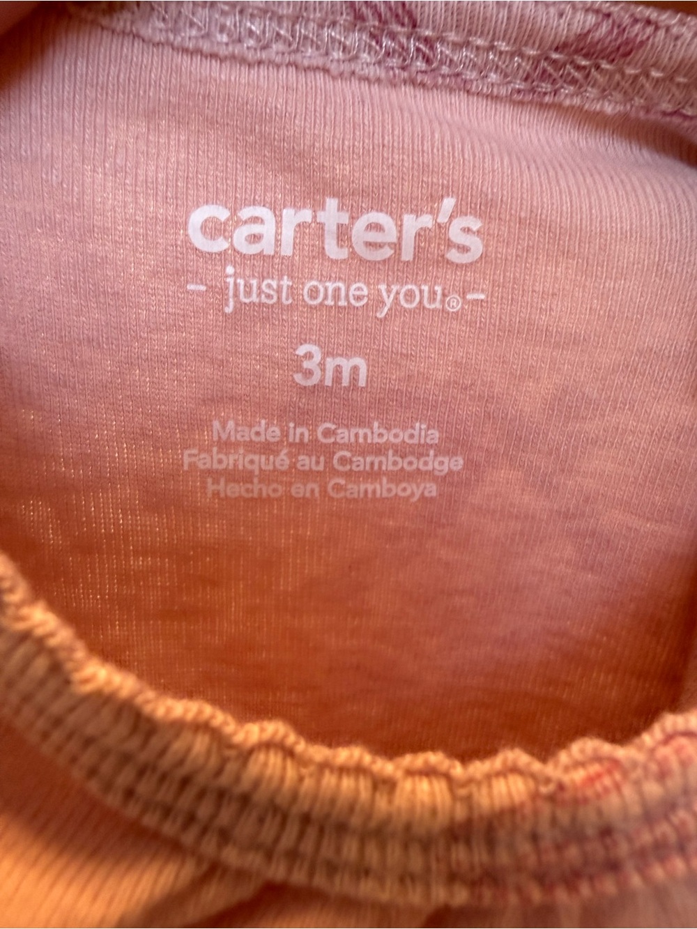 Carter’s - Long-Sleeve Bow Print One-Piece Bodysuits - Pink & White - Picture 13 of 16